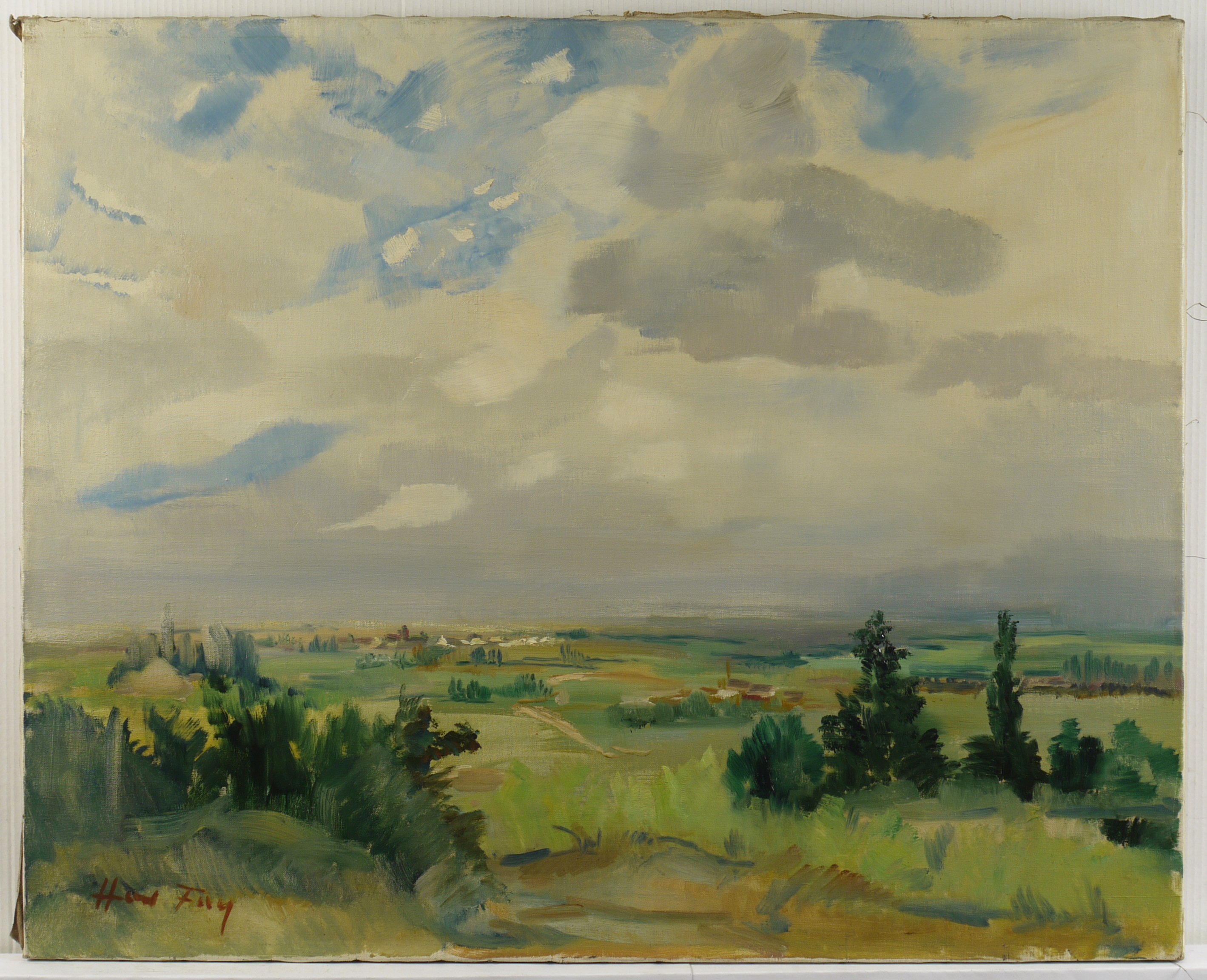 Hanns Fay, Blick in die Rheinebene