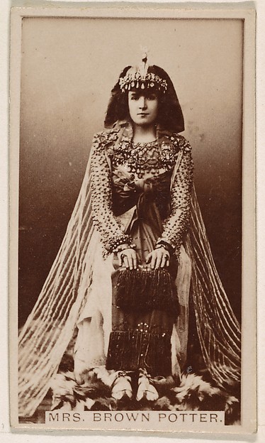 Kinney Brothers Tobacco Company, Mrs. James Brown Potter, from the Actresses series (N245) issued by Kinney Brothers to promote Sweet Caporal Cigarettes