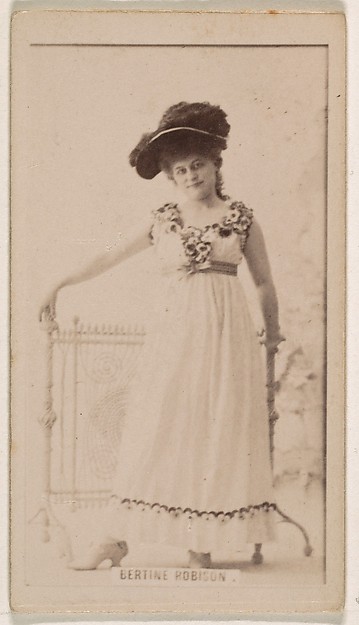 Kinney Brothers Tobacco Company, Bertine Robison, from the Actresses series (N245) issued by Kinney Brothers to promote Sweet Caporal Cigarettes