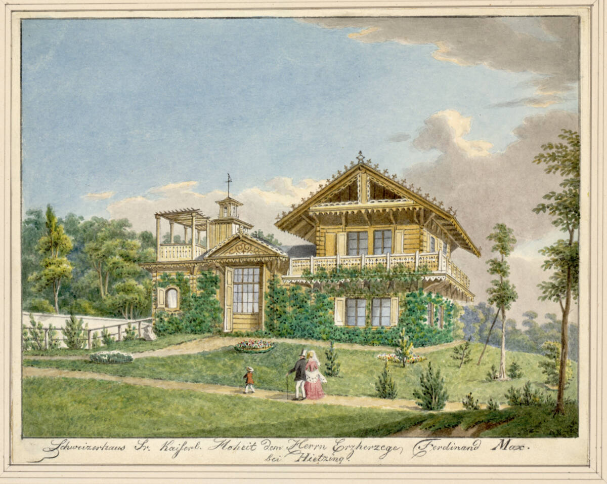 Anonym, Schweizerhaus seiner Kaiserlichen Hoheit des Herrn Erzherzog Ferdinand Maximilan bei Hietzing