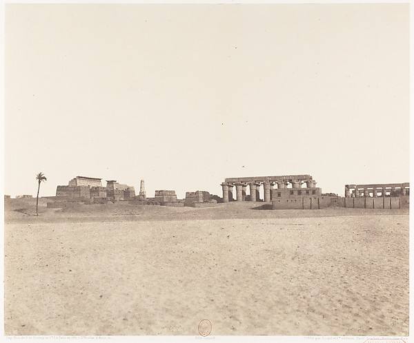 Félix Teynard, Louksor (Thèbes), Vue Générale des Ruines