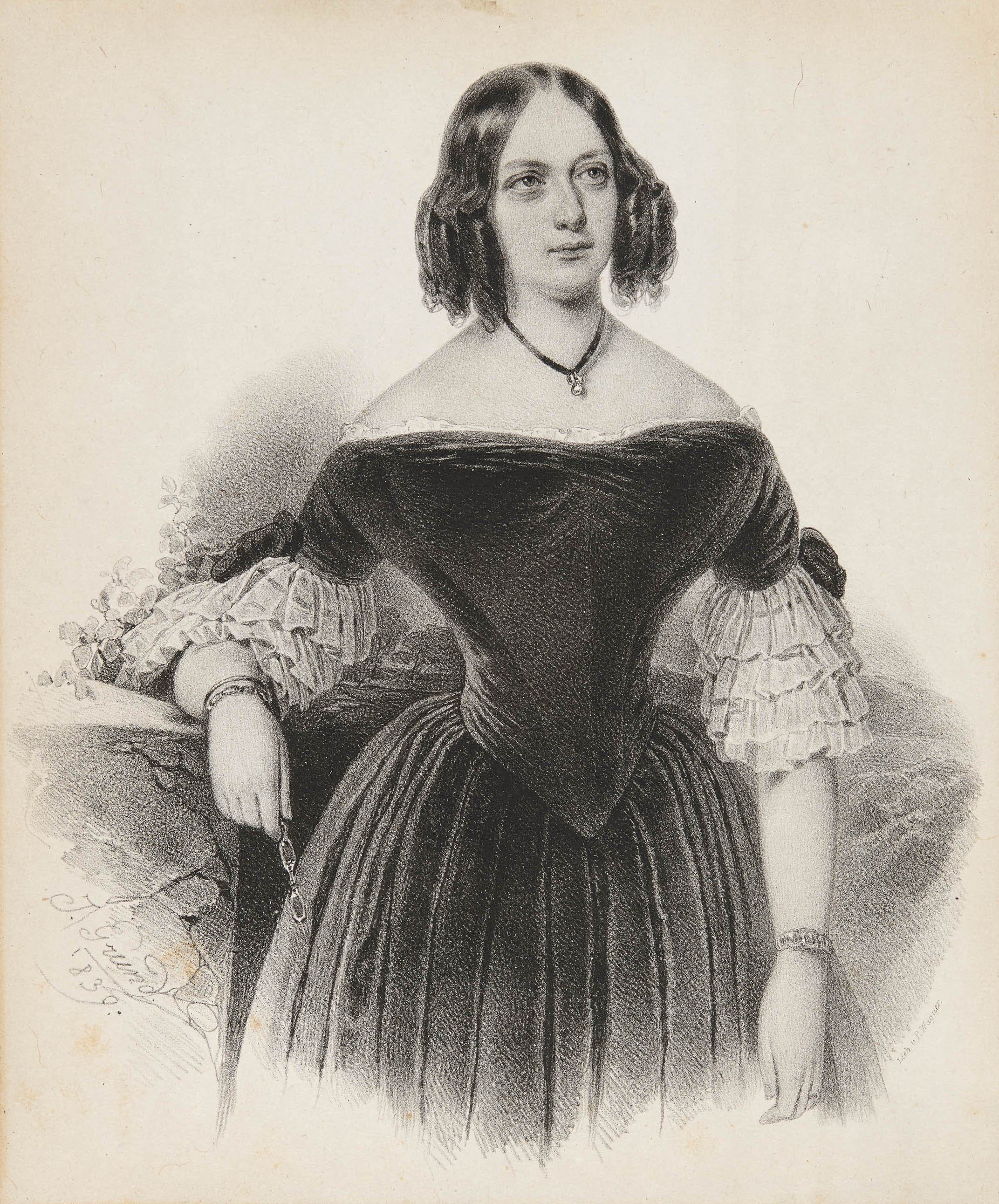 Johann Peter Wagner (Lithograf), Bildnis Prinzessin Sophie von Württemberg