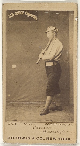 Goodwin & Company, Patrick "Pat" E. Dealy, Catcher, Washington Nationals, from the Old Judge series (N172) for Old Judge Cigarettes
