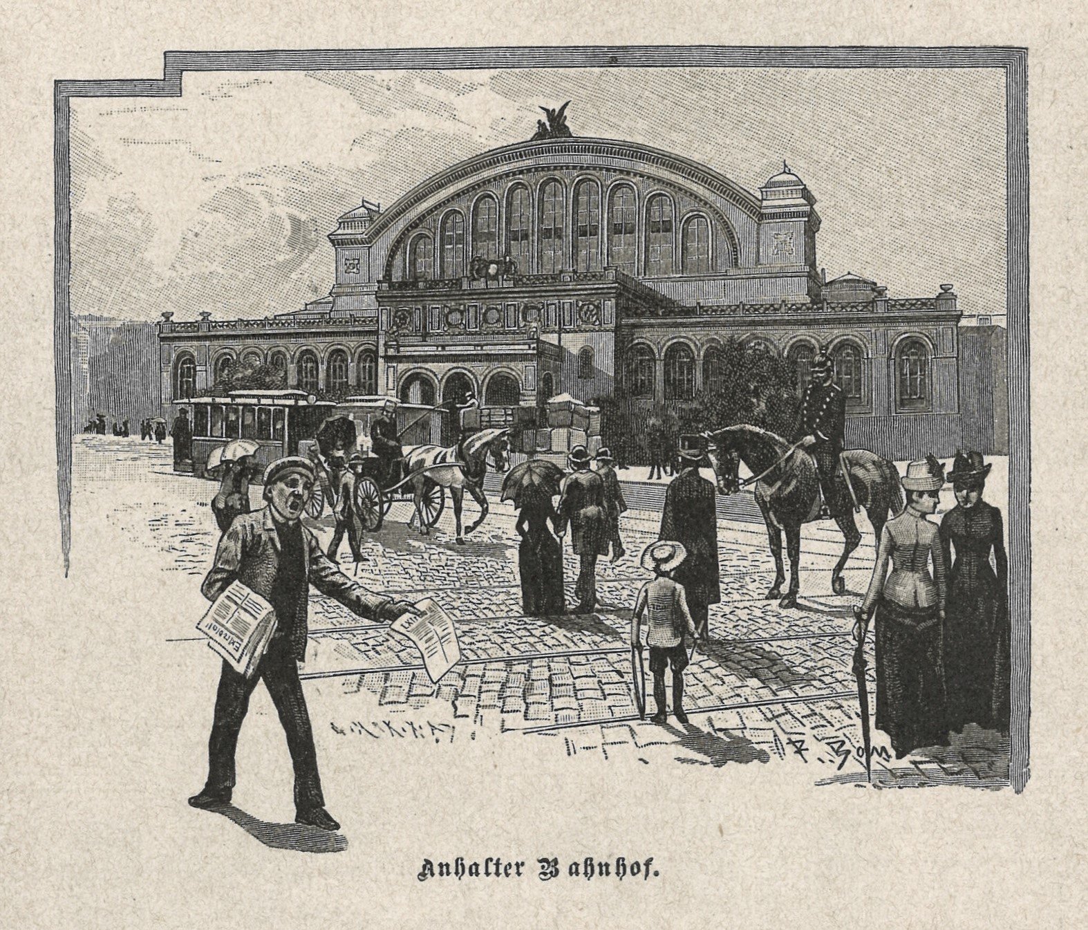 G. Heuer & Kirmse (Berlin), Berlin-Kreuzberg: Anhalter Bahnhof mit Askanischem Platz
