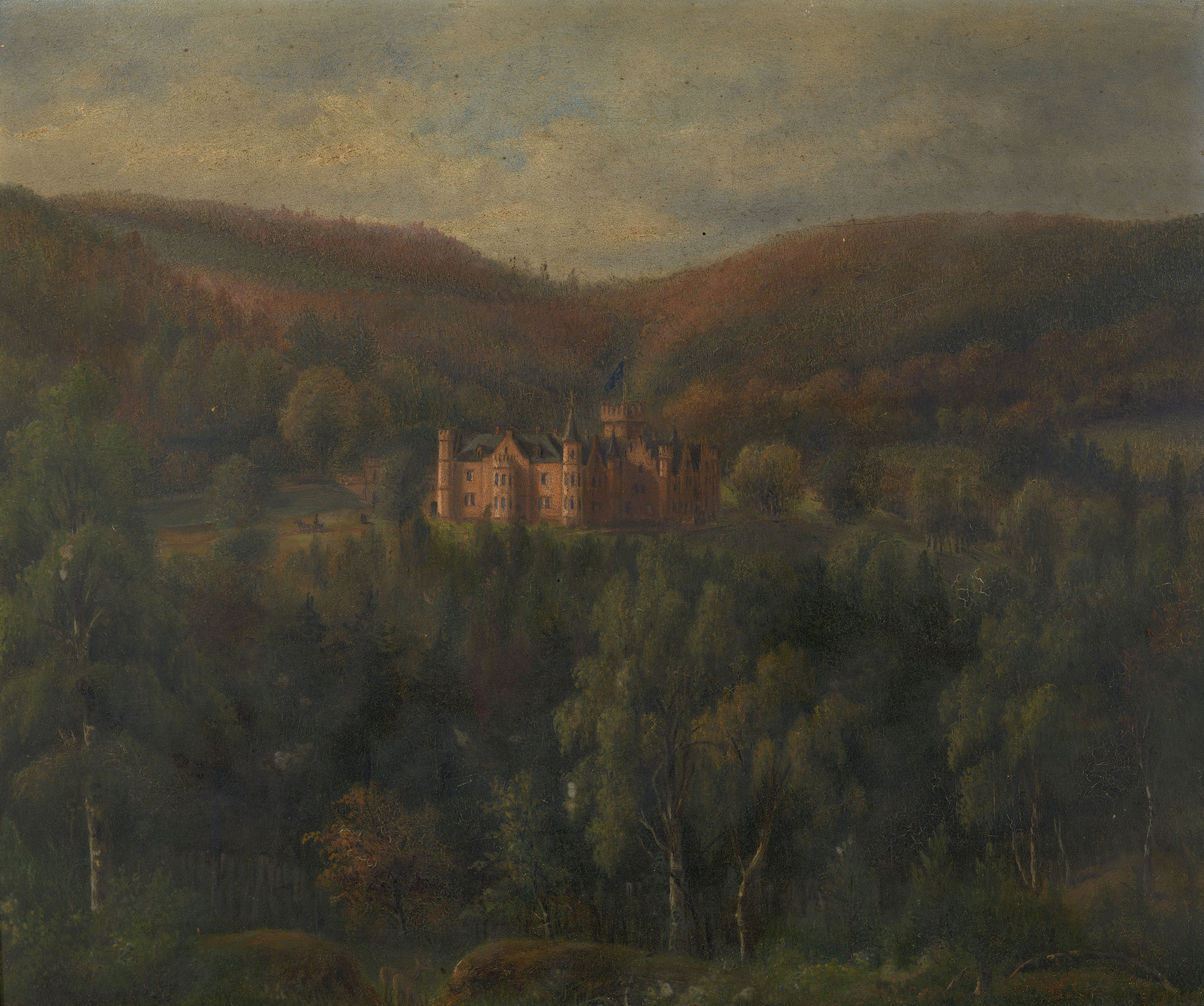 August Becker, A view of Schloss Waldleiningen
