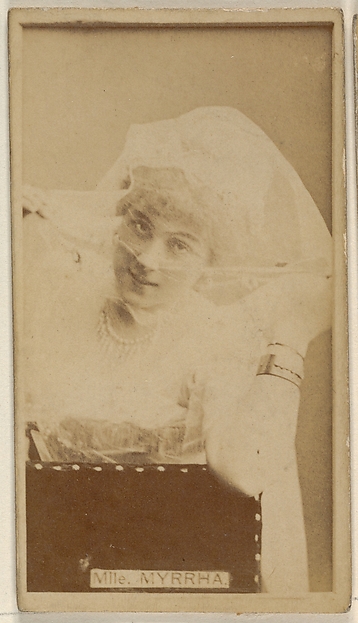 Allen & Ginter, Mlle. Myrrha, from the Actors and Actresses series (N45, Type 8) for Virginia Brights Cigarettes
