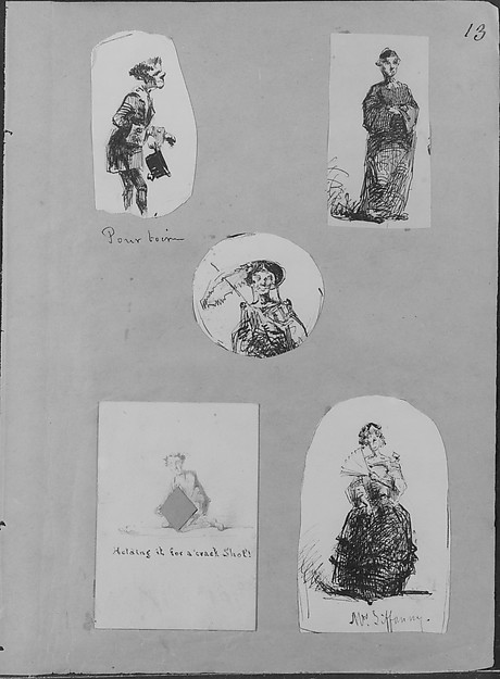 James McNeill Whistler, Mrs. Tiffanny (from Sketchbook)