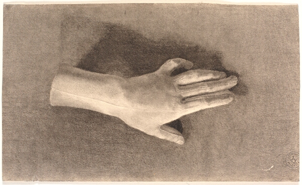 Joakim Skovgaard, Studie af gipshånd