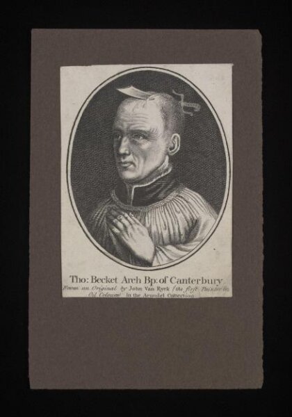 Jan van Eyck, Tho: Becket Arch Bp: of Canterbury