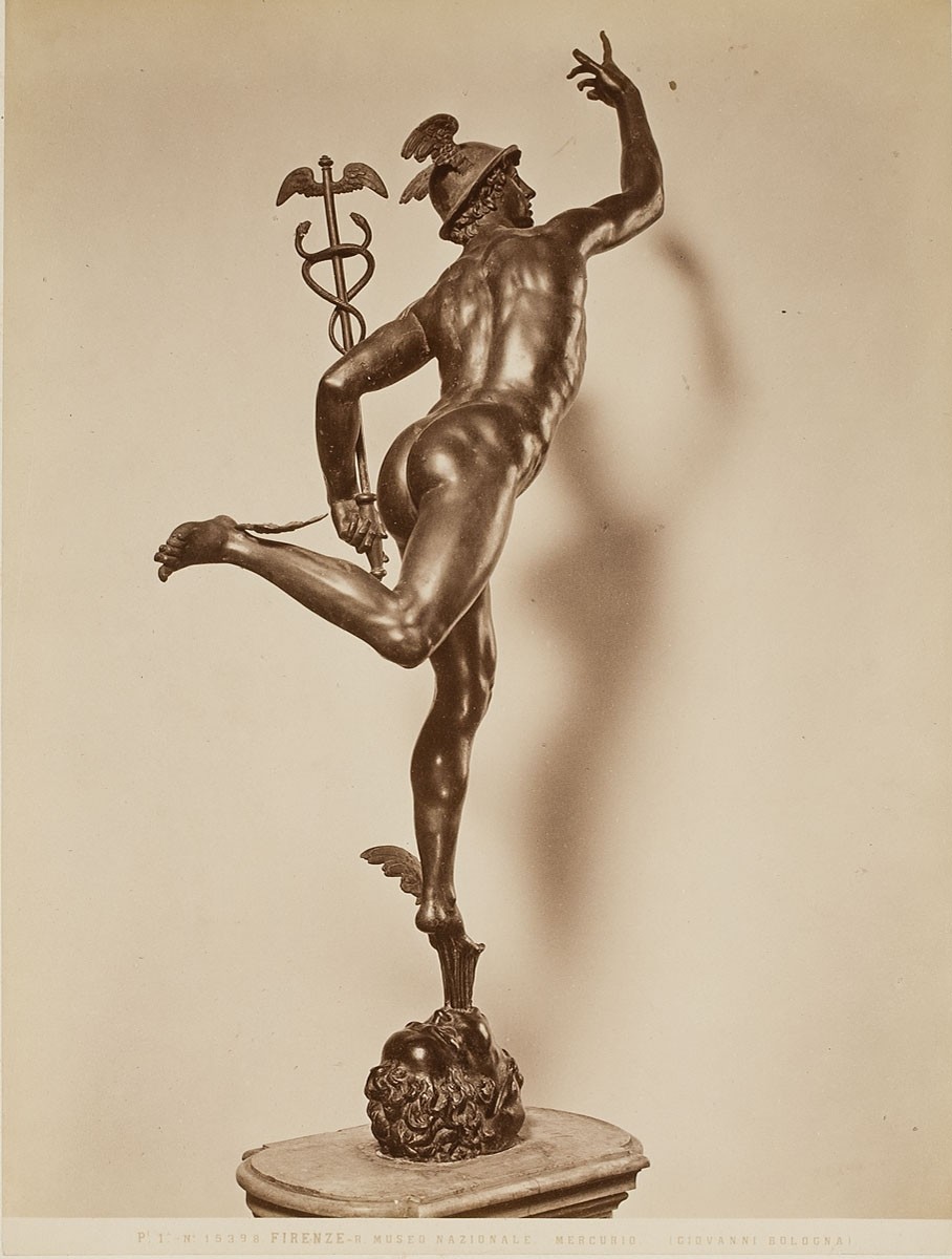 Fratelli Alinari, Merkur, Giovanni Bologna (Giambologna), Museo Nazionale del Bargello, Florenz