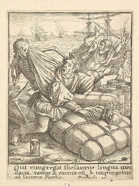 Wenceslaus Hollar, The Merchant, from "Dance of Death"
