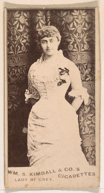William S. Kimball & Company, Lady de Grey, from the Actresses series (N203) issued by Wm. S. Kimball & Co.