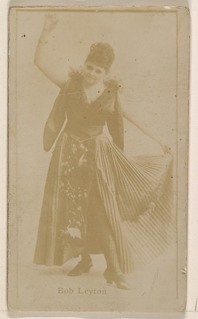 Kinney Brothers Tobacco Company, Bob Leyton, from the Actresses series (N245) issued by Kinney Brothers to promote Sweet Caporal Cigarettes