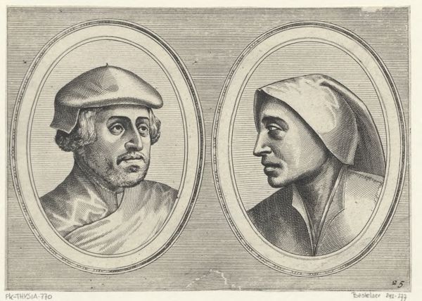 Doetechum, Johannes of Lucas van, (printmaker), Oprechte Lammert and Deughdighe Geertruyd