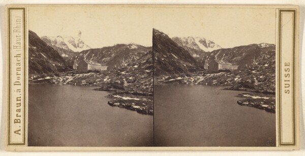 Adolphe Braun, Grand St-Bernard. Hospice et Lac.