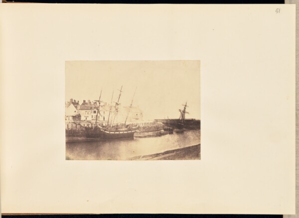 Louis-Alphonse Davanne, [Five boats, Saint-Valery-sur-Somme]