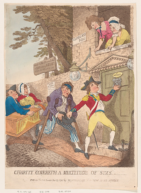 Thomas Rowlandson, Charity Covereth a Multitude of Sins
