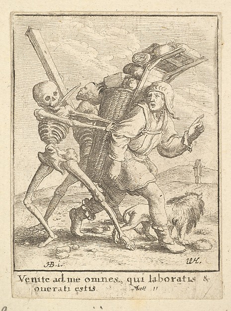 Wenceslaus Hollar, The Pedlar, from "Dance of Death"