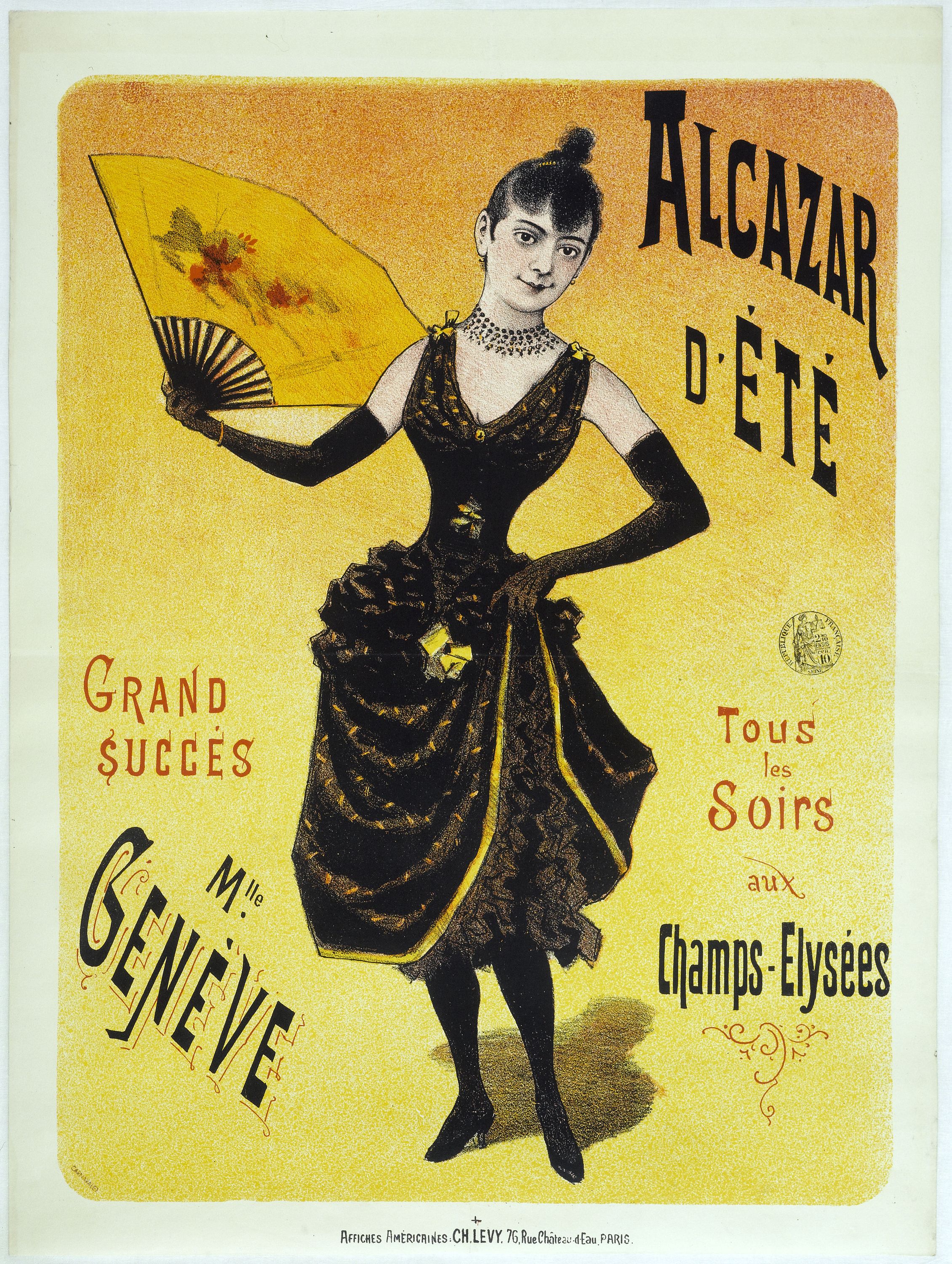 Anonyme, ALCAZAR/ D'ETE/ Tous/les/ Soirs/ aux/ Champs-Elysées/ GRAND / SUCCES/ Mlle. GENEVE