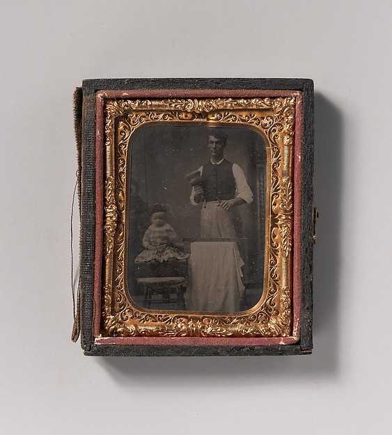 Unknown, [Stonecutter with Child]