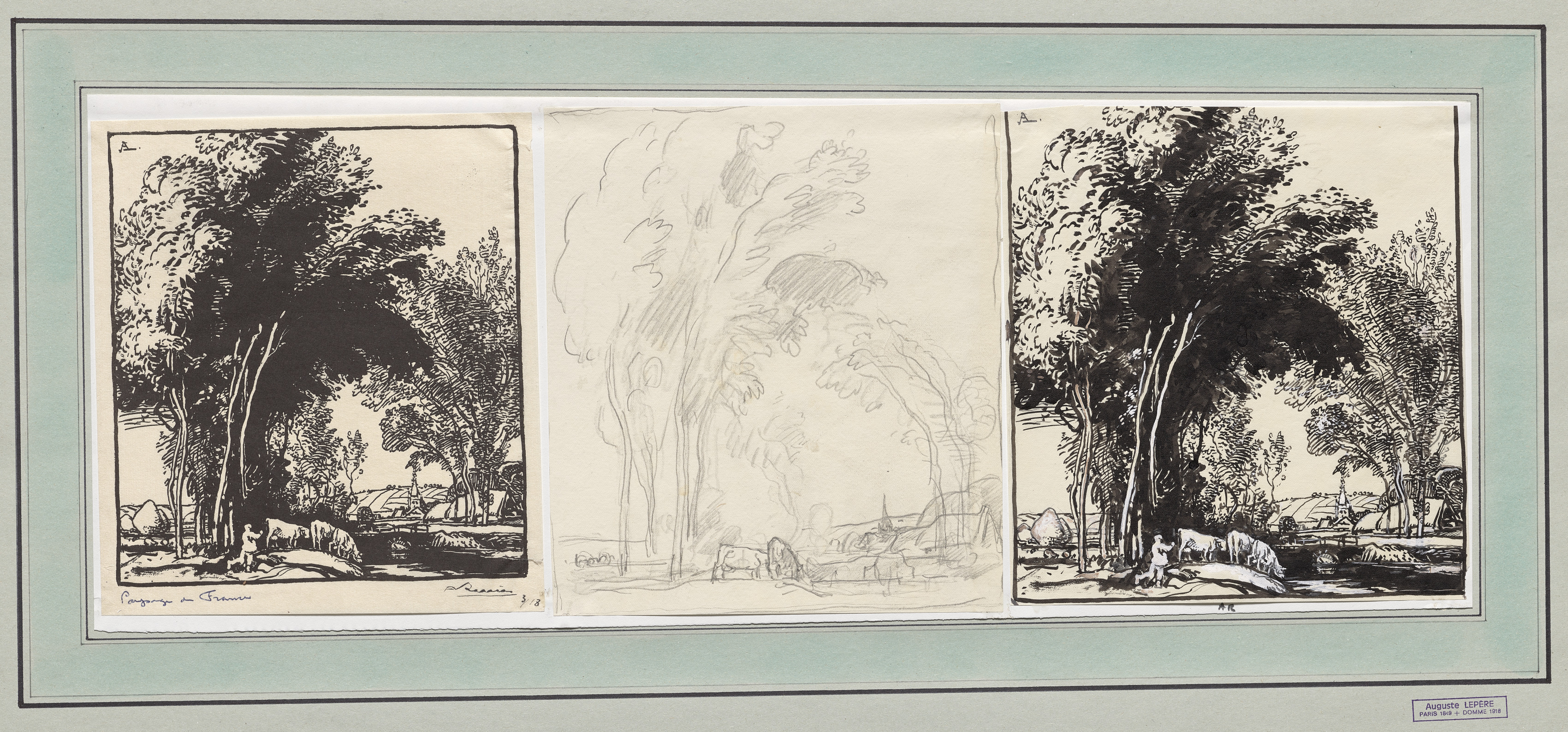 Auguste Louis Lepère, Paysage de France