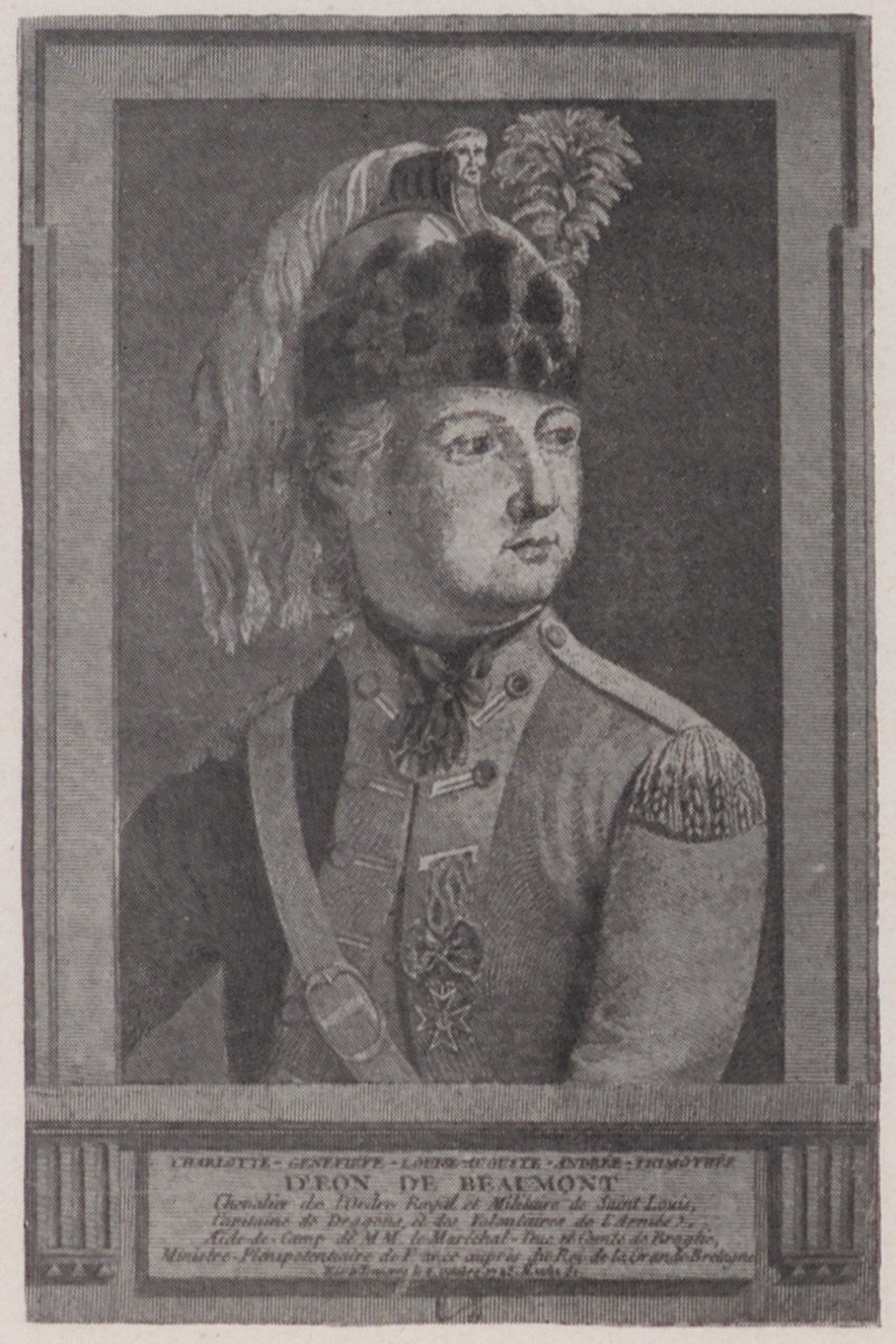 Pierre Jean-Baptiste Bradel, Abbildung von Chevalier d‘Éon (2)