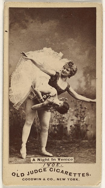 Goodwin & Company, A Night in Venice, from the Actors and Actresses series (N171) for Old Judge Cigarettes