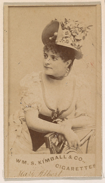 William S. Kimball & Company, Mary Albert, from the Actresses series (N203) issued by Wm. S. Kimball & Co.