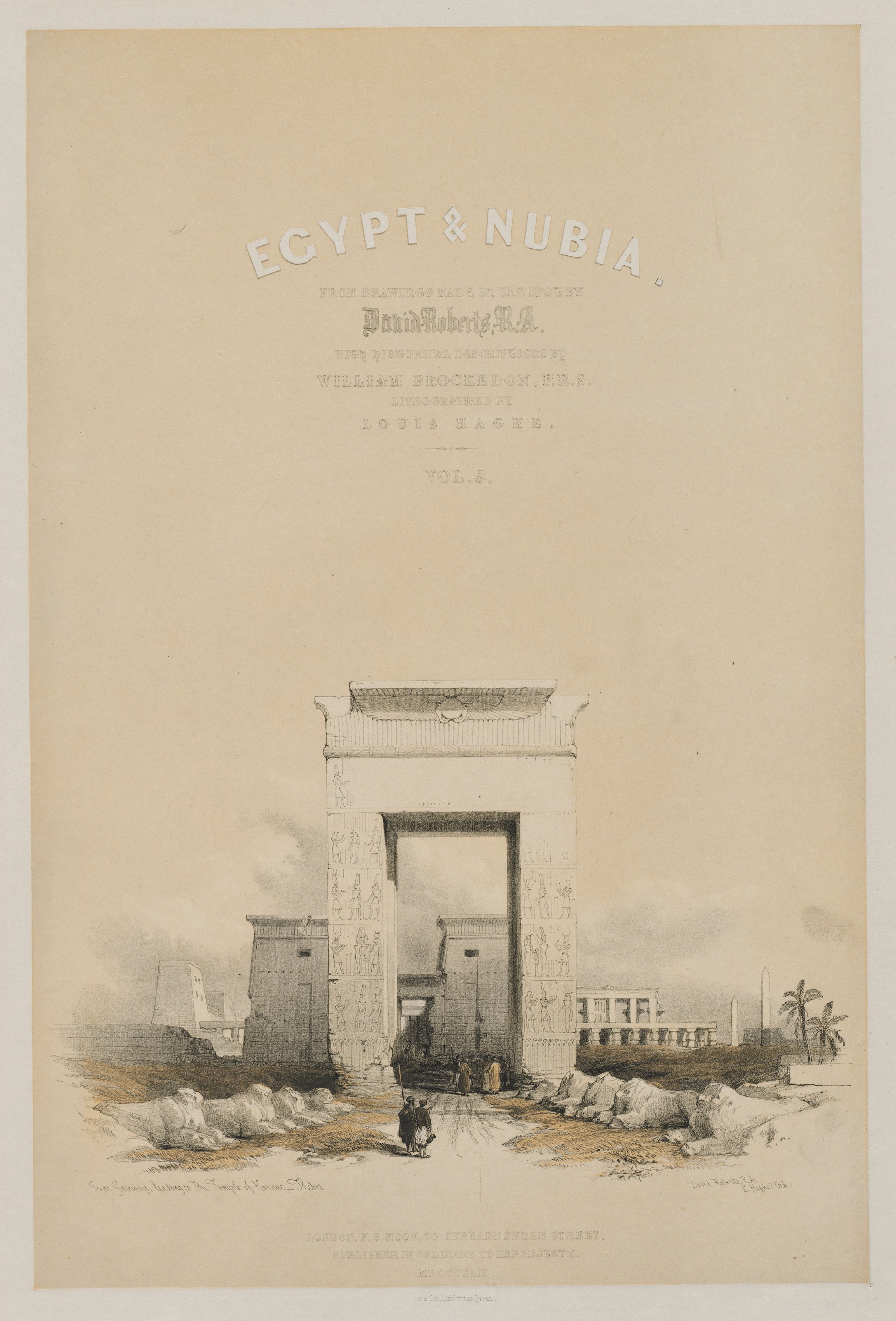 Louis Haghe, Egypt and Nubia: Frontispiece Volume V