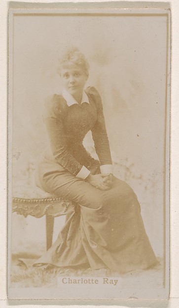 Kinney Brothers Tobacco Company, Charlotte Ray, from the Actresses series (N245) issued by Kinney Brothers to promote Sweet Caporal Cigarettes