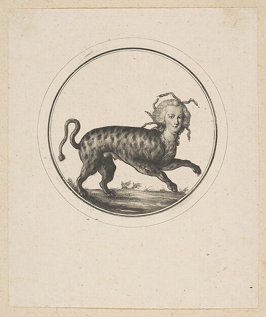 Anonymous, French, 18th century, Caricature Showing Marie Antoinette as a Leopard
