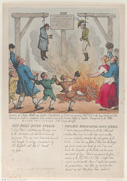 Thomas Rowlandson, Execution of Two Celebrated Enemies of Old England