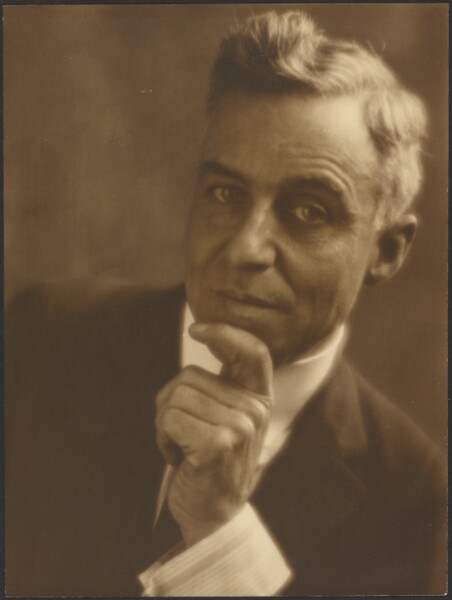 Louis Fleckenstein, [Portrait of a Man with Chin in Hand]