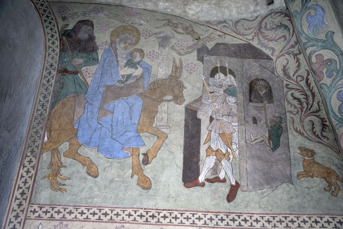 Bengt Backlund, Kalkmålning i Husby-Sjutolfts kyrka, Uppland 2009