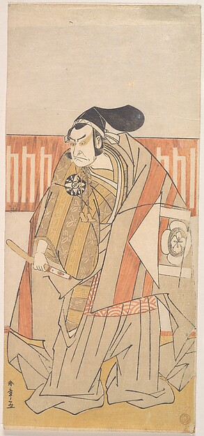 Katsukawa Shunshō　勝川春章, The First Nakamura Nakazo in the Role of Kudo Suketsune