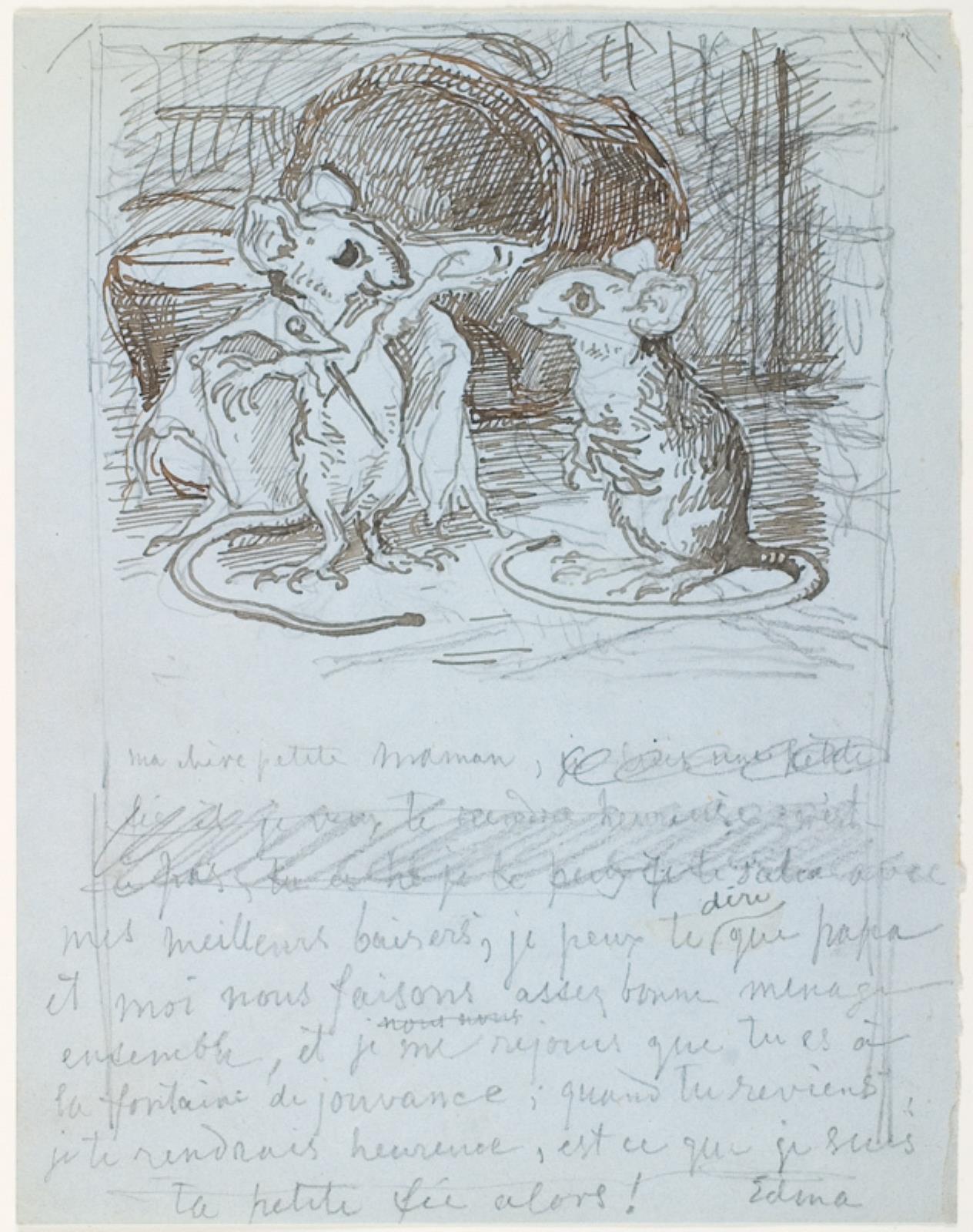 Lorenz Frølich, Illustrationsudkast til H.C. Andersen, "Suppe paa en Pølsepind"