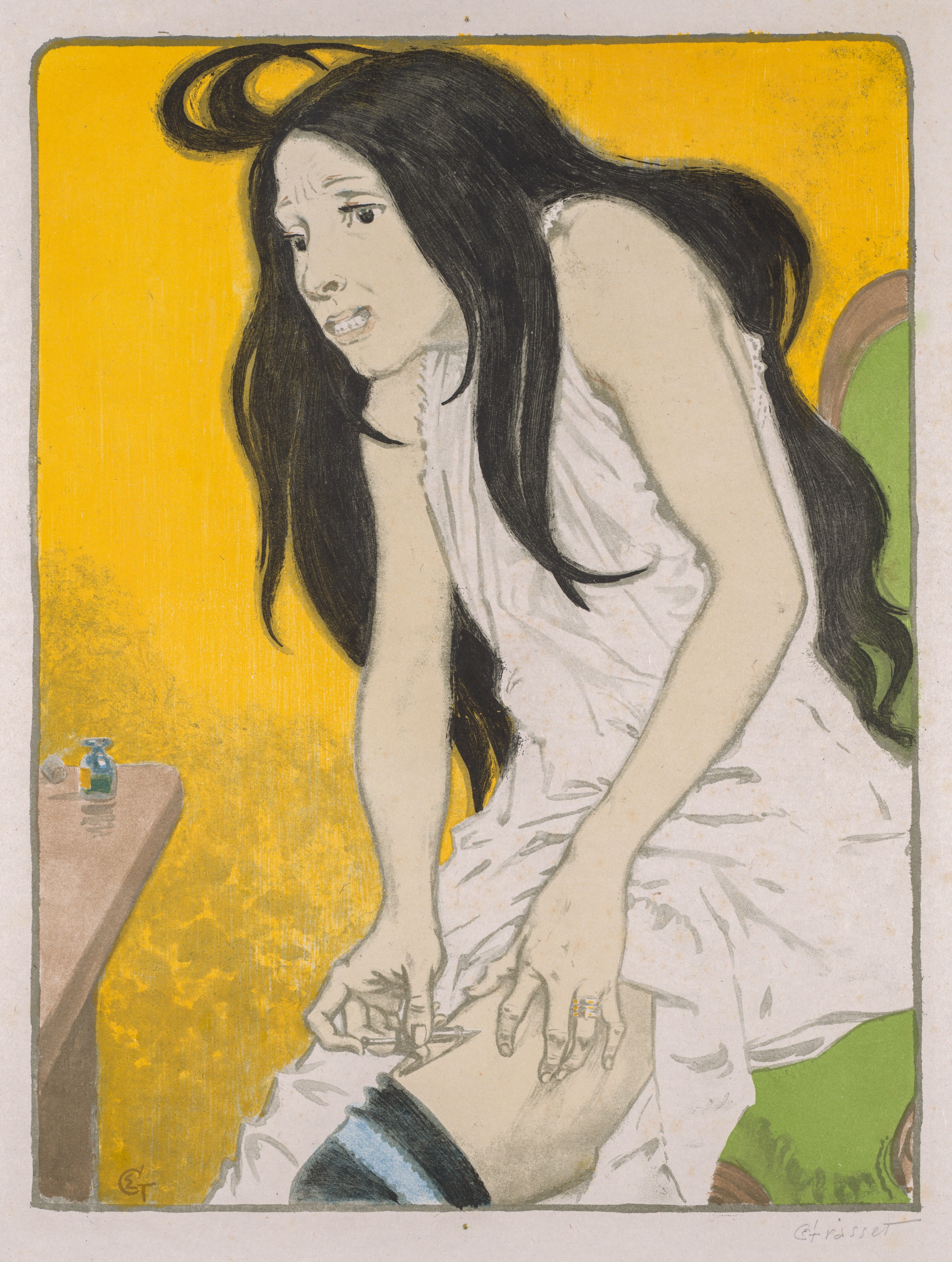 Eugène Grasset, Morphine Addict