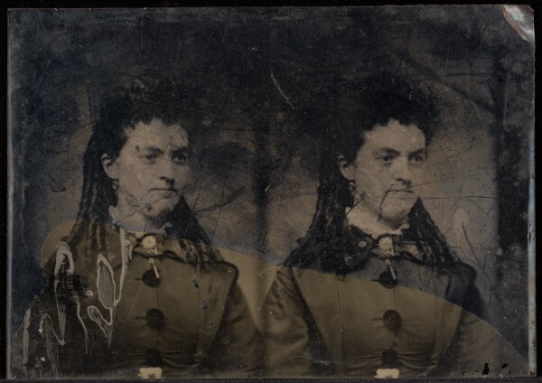 Jacob Byerly, [Double portrait of a young woman with long curls]