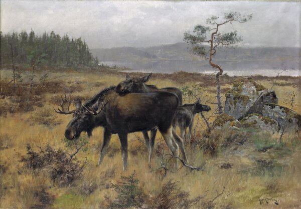 Axel Borg, Älgfamilj