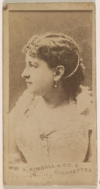 William S. Kimball & Company, Actress in profile, from the Actresses series (N203) issued by Wm. S. Kimball & Co.