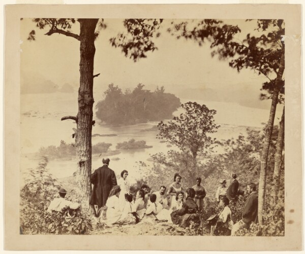 Timothy H. O'Sullivan, [High Island, Summer Encampment of General Spinner, Treasurer of the United States]