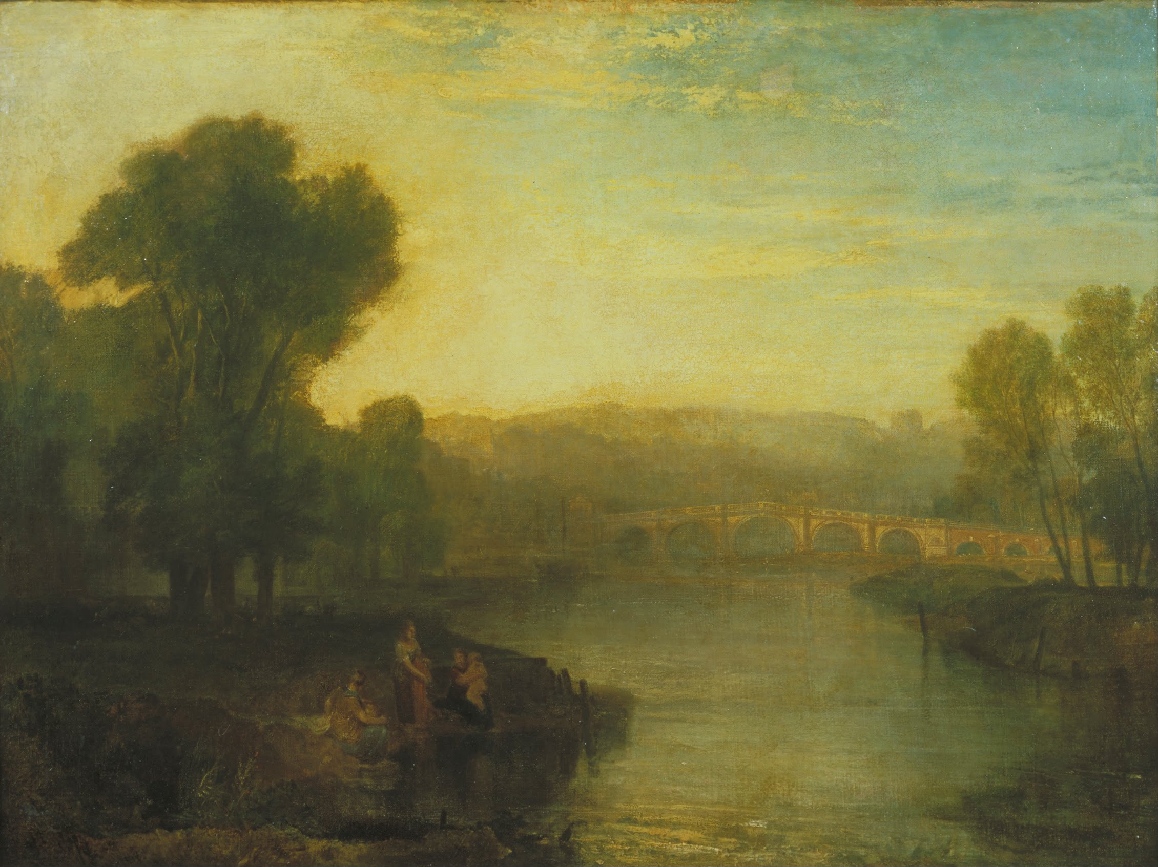 J. M. W. Turner, View of Richmond Hill and Bridge