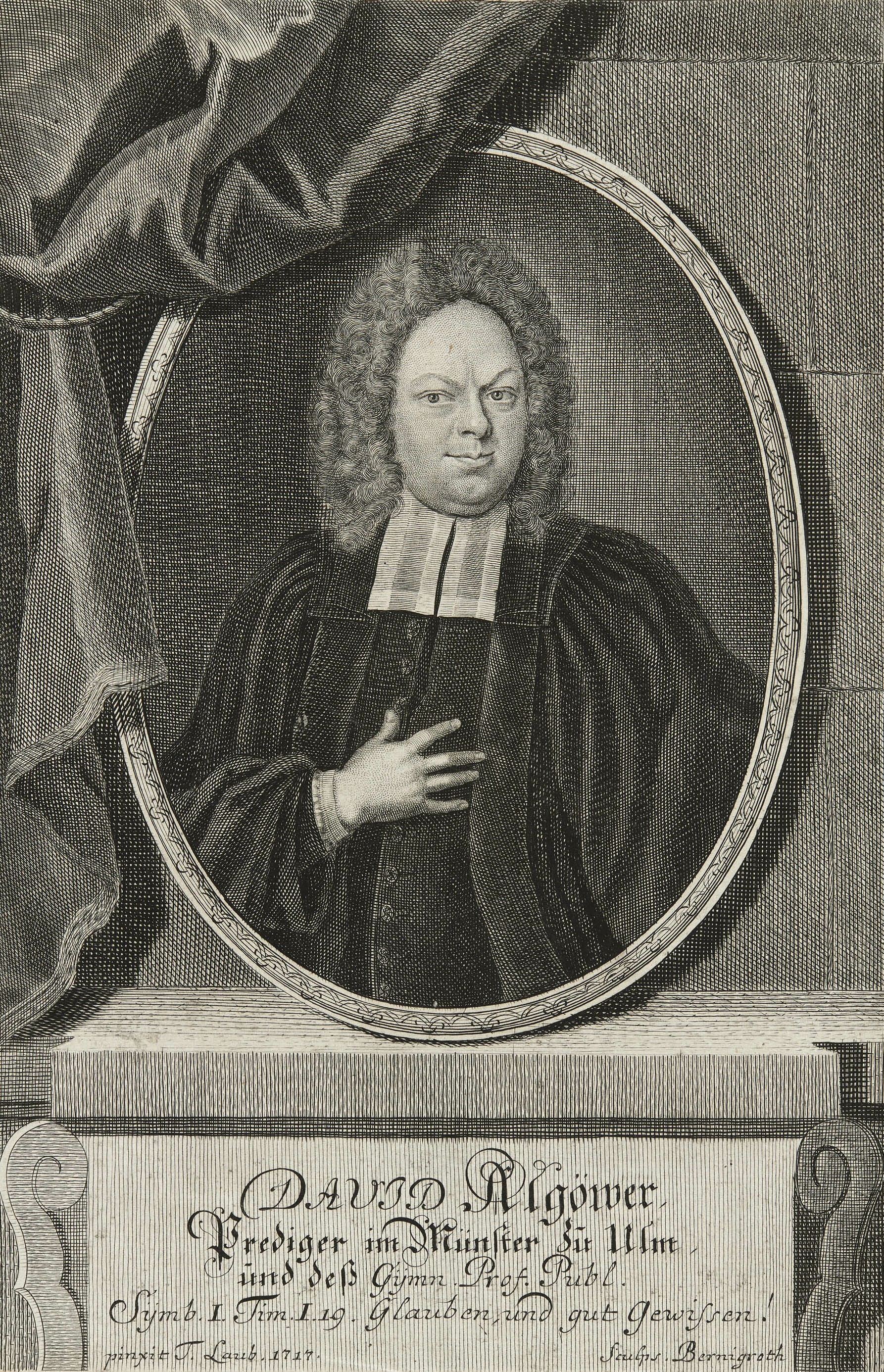 Martin Bernigeroth, Bildnis David Algoewer