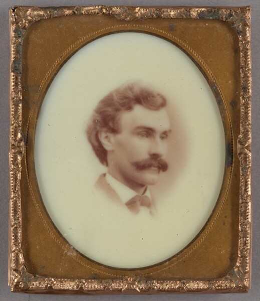 Unknown, [Vignetted Portrait of a Man with Moustache]