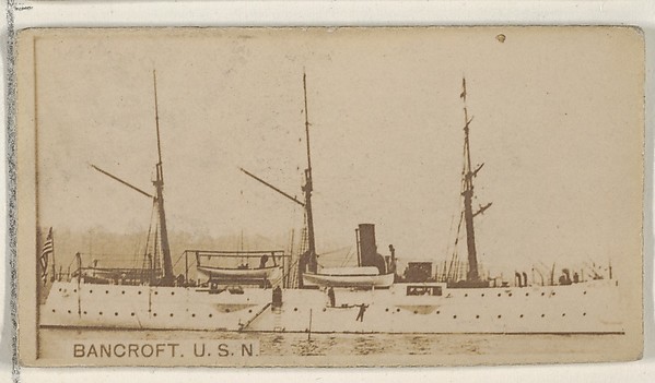 Allen & Ginter, Bancroft, U.S.N., from the Famous Ships series (N50) for Virginia Brights Cigarettes