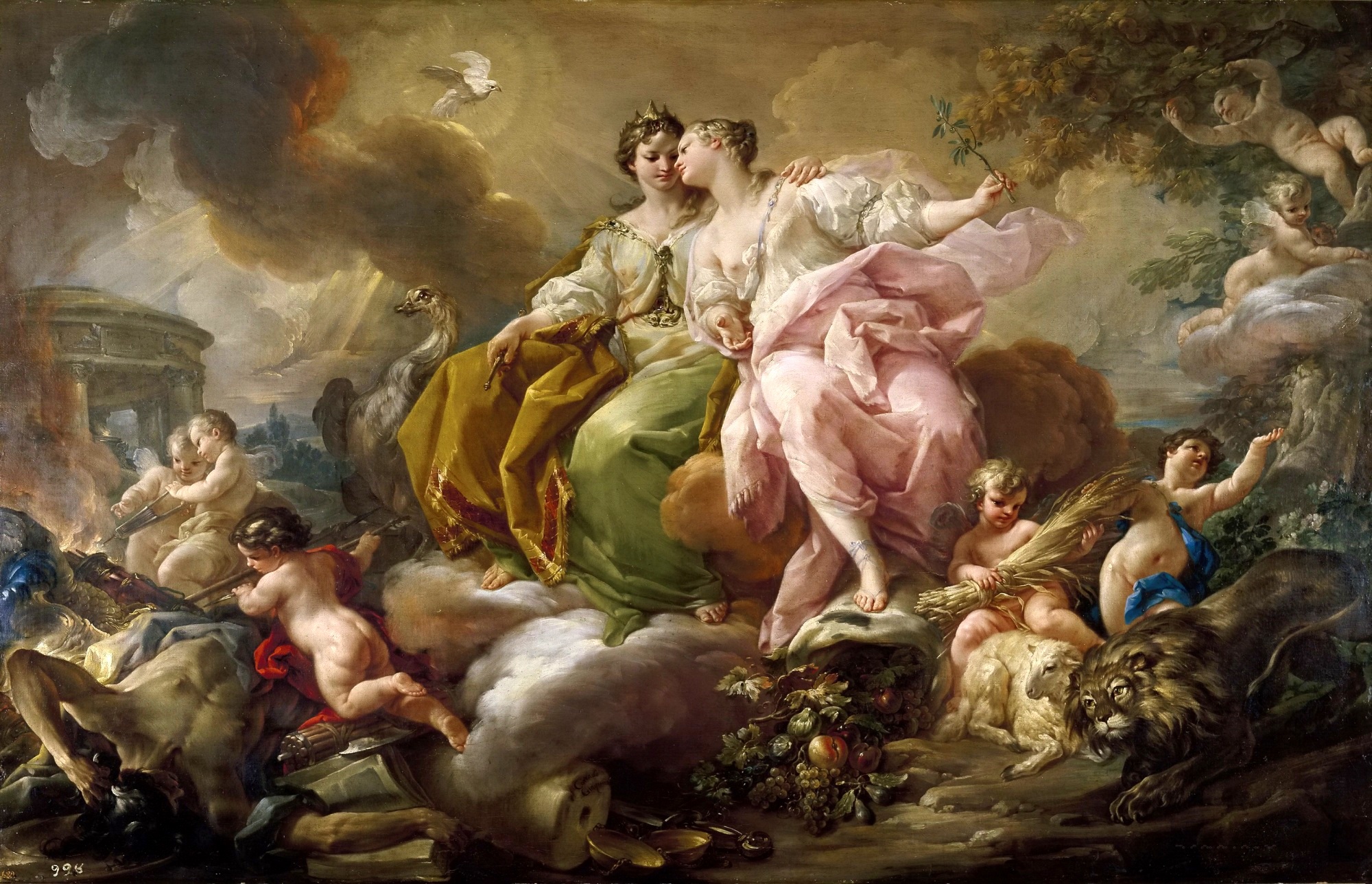 Corrado Giaquinto, Allegory of Justice and Peace