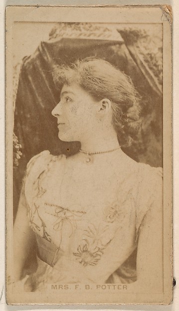 Kinney Brothers Tobacco Company, Mrs. James Brown Potter, from the Actresses series (N245) issued by Kinney Brothers to promote Sweet Caporal Cigarettes