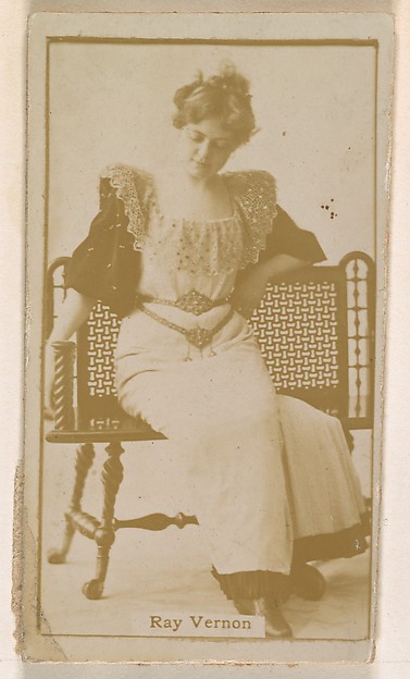 Kinney Brothers Tobacco Company, Ray Vernon, from the Actresses series (N245) issued by Kinney Brothers to promote Sweet Caporal Cigarettes