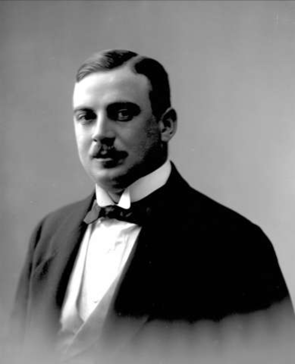 Gustav Borgen, Portrett, styrmann Jens Pedersen.