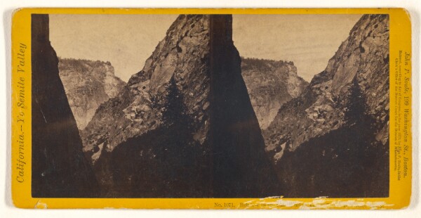 John P. Soule, Rainbow in the (---illeg.), below Vernal Fall, Yo Semite Valley.